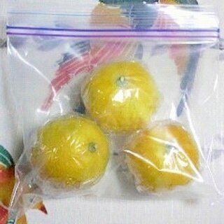 柚子の冷凍保存～①～丸ごと冷凍～